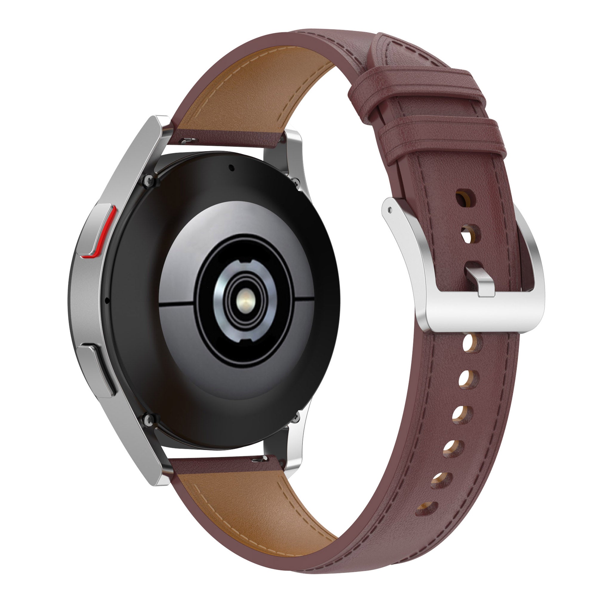 For Huawei Watch GT2 Samsung Galaxy Watch Active 20mm Universal Stitching Line First Layer Cowhide Solid Color Smart Watch Replacement Strap For Huawei Watch GT2 Samsung Galaxy Watch Active 20mm Universal Stitching Line First Layer Cowhide Solid Color Smart Watch Replacement Strap